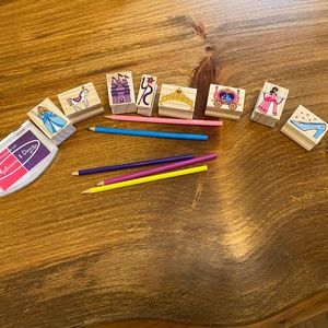 Princess stamp and pencil set